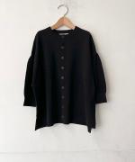 コットンミラノリブ　カーディガン